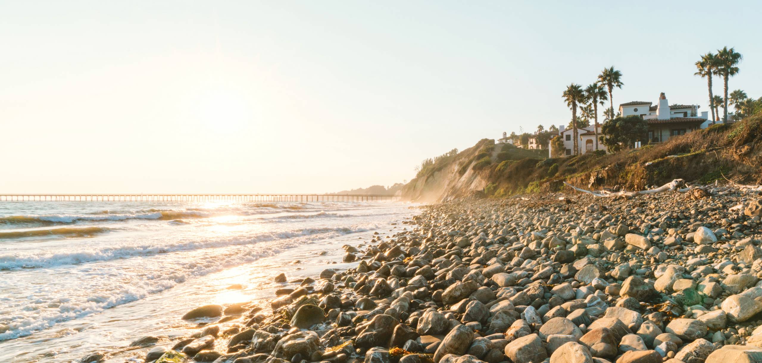 Shoreline in Goleta, California